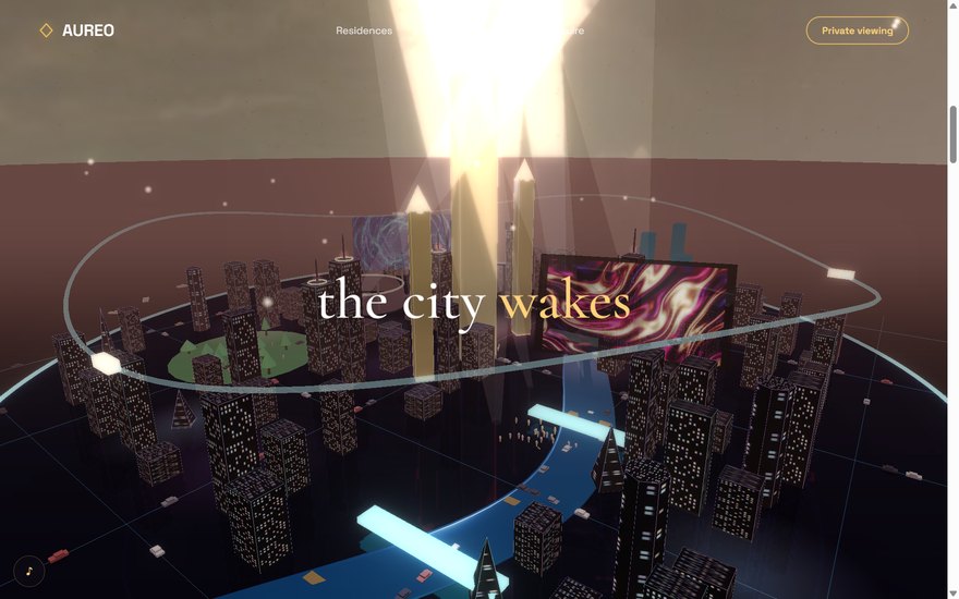AUREO — neon 3D city